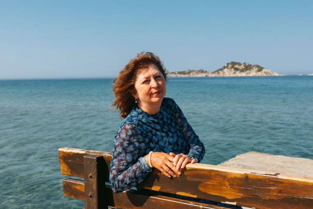 Olga Westerveld am Meer